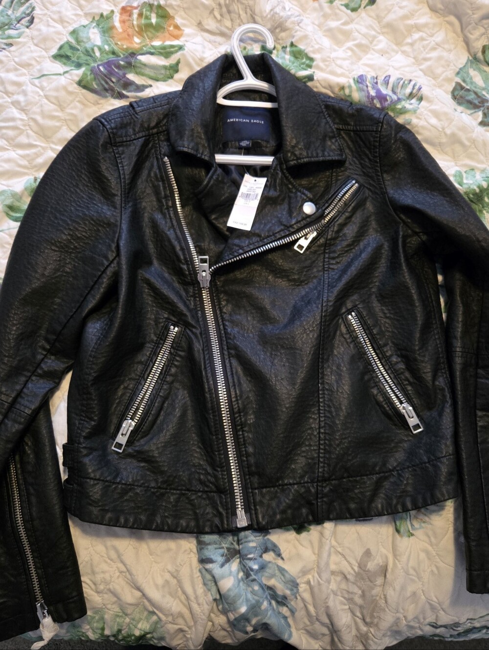 American Eagle Faux Leather Moto Jacket